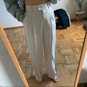 Aritzia Babaton Sadiki Linen Trouser Pants